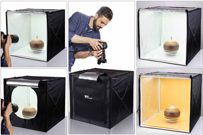 Caja de luz para fotografía de productos